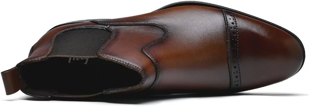 Men's Chukka Boots Genuine Leather Ankle Boot for Men Classic Casual Oxford Style Footwear - Image 2