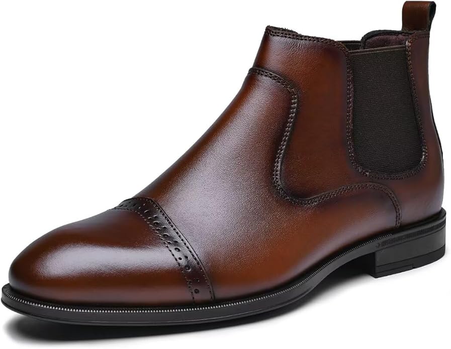 Men's Chukka Boots Genuine Leather Ankle Boot for Men Classic Casual Oxford Style Footwear - Image 3