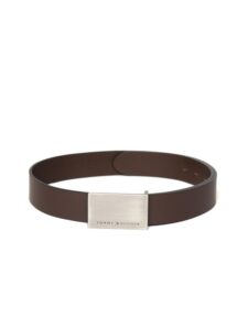 Men Coffee Brown Leather Belt