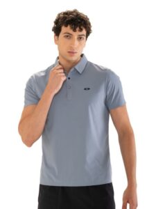 Men Polo Collar Anti Odour Applique T-shirt