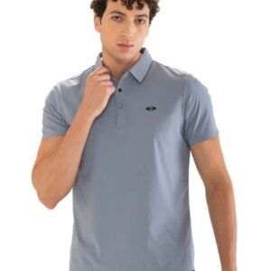 Men Polo Collar Anti Odour Applique T-shirt