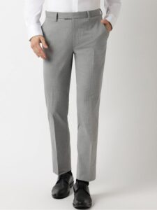 Men Mid-Rise Regular Fit Formal Trousers