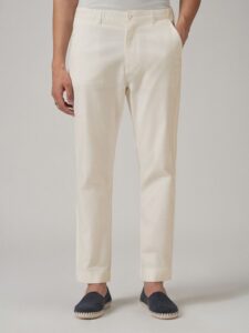 Men Original Light Cream Cotton Trouser