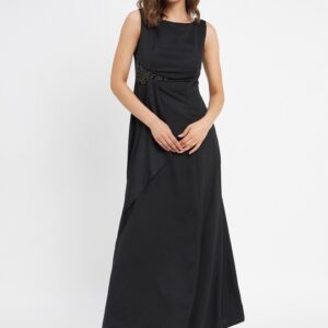 Round Neck Sleeveless Maxi Dress